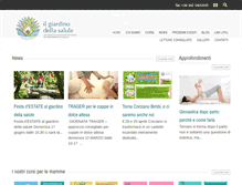 Tablet Screenshot of ilgiardinodellasalute.org